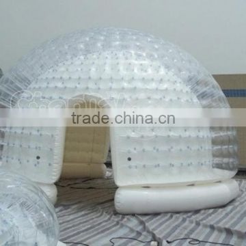 Commercial grade inflatable bubble lodge tent, inflatable dome tent