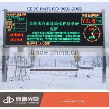 P10 led digital date display outdoor time and temperature led display