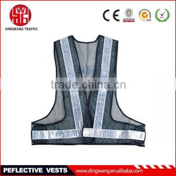 V Style Dark Blue Reflective Vest