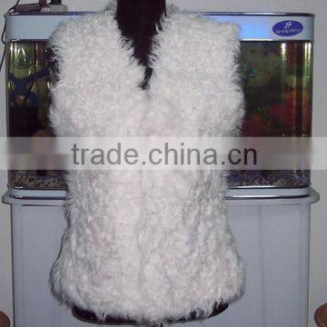 2015 high quality women real wool fur gilet