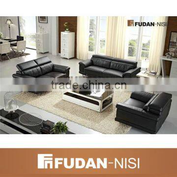 Korean style wood frame sofa with coffee table