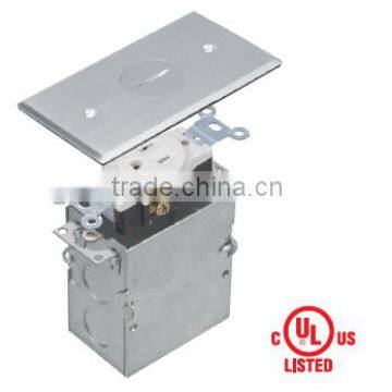cUL UL Flush rectangular floor socket box