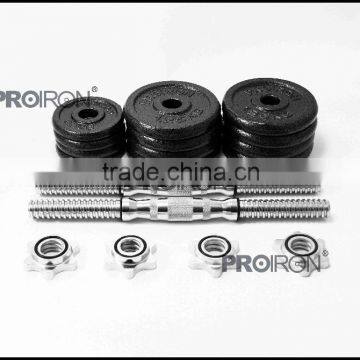 Crossfit 15kg cast iron adjustable dumbbell set new product