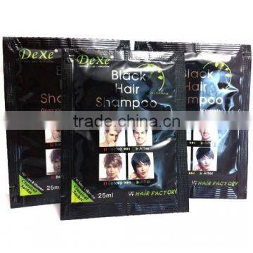 DEXE Sachet Shape Black Hair Dye Shampoo Type OEM/ODM Available photo-5