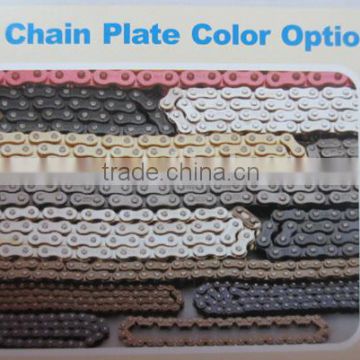 China Manufacturer 428x120 colored motorcycle roller chain