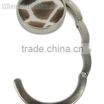 Leather collection foldable bag hanger