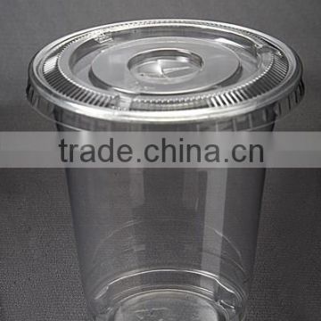 12oz disposable clear measuting tranparent PET plastic cup with dome lip