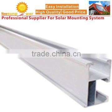 Aluminum Solar Rail Mounting Structures