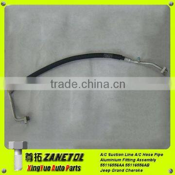 Auto air conditioning plumbing Suction Line A/C Hose Pipe Aluminium Fitting Assembly 55116556AA 55116556AB Jeep Grand Cherokee