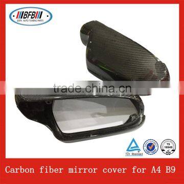 car door side rearview mirror cover FOR Audi A4 B9 2012 carbon replacement