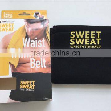 AS SEEN ON TV Sweet Sweat Premium Waist Trimmer Belt for Men & Women