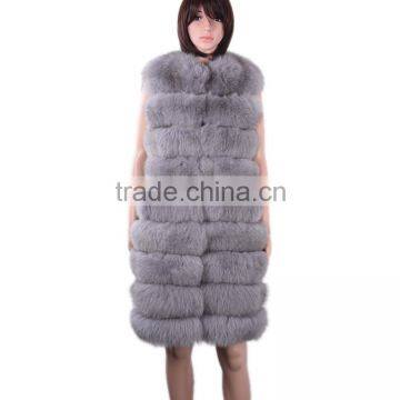 Fantastic Design Fox Fur Long vest Hot Style Real Animal Fox Fur Vest Tongxing Factory                        
                                                Quality Choice