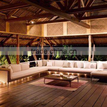 2015 Rattan Outdoor Garden Sofa Furniture - Wicker Rattan Sofa Set Furniture - Poly Rattan Garden Sofa Set photo-3