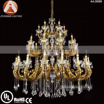 Luxury Zinc Chandelier Crystal for Hotel Decoration