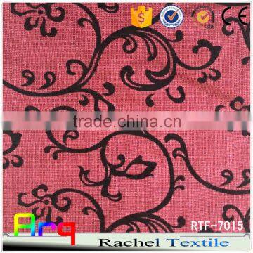 Classic Style Bright Color Spark Design Linen Cotton Flocked Upholstery Fabric Used for Curtain Sofa Cushion Material photo-6