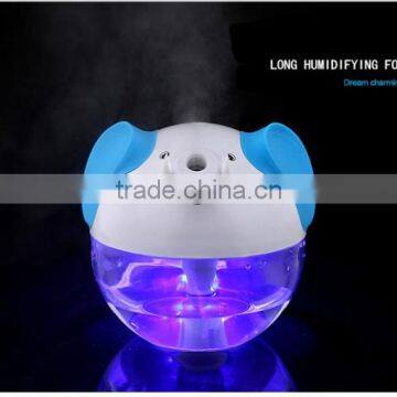 Fashion style 230ml Mini USB Humidifier with LED Light/ ultrasonic air cleaner