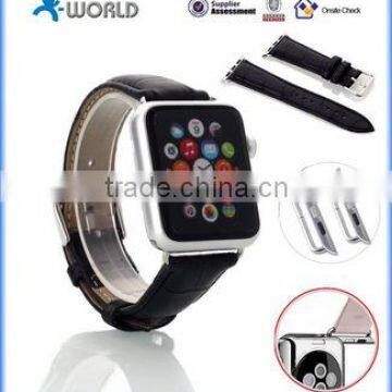 Genuine Leather Watch Strap,Crocodile Leather Band for Apple Watch with Metal Clasp