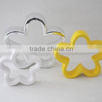 Colorful Ceramic flower tea light table decorations for wedding and parties