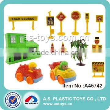 14PCS plastic pull back car park barrier