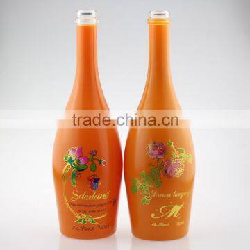 Hot Sell Glossy Glass Liquor Bottle Decal Glass Liquor Bottle Electroplated Glass Liquor Bottle photo-6