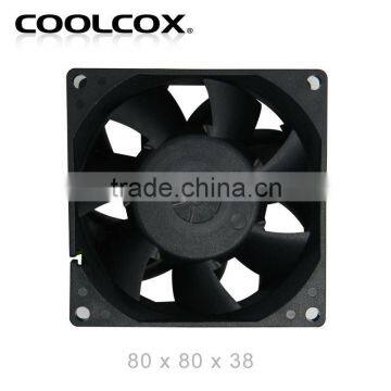 CoolCox 80x80x38mm ,8038 PWM cooling fan,PC cooling fan,12V,2510-4Pin