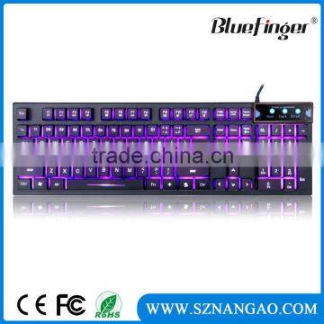 Three backlit USB wired gaming keyboard latest models for gamer
