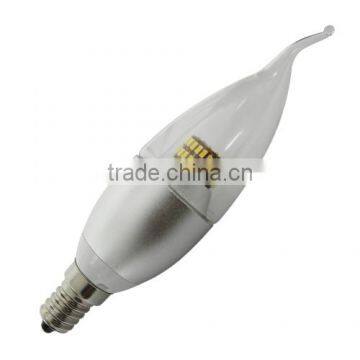 Singapore, 4W,5W,6W,UL SAA Licensed Flame tip Shape Candelabra, E17 E14 E12, Screw-In base Dim Flame tip tailed LED Bulb