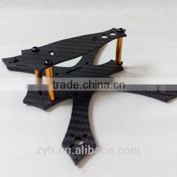 factory sell directly carbon fiber quadcopter QAV250 QAV210 H quad frame cnc parts based on design