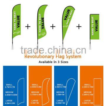 Outdoor Advertising Cheap Carbon Material Beach Flying Flag Pole photo-3