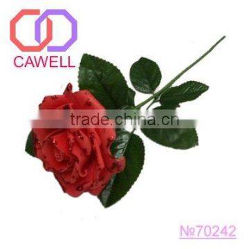 artificial foam single red rose