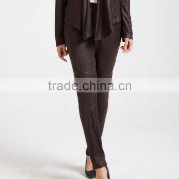 Fashion women AOP suede pants for sale