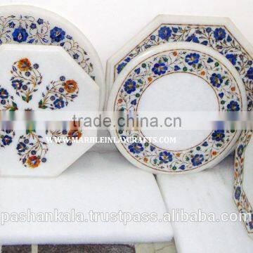 Manufacturer of Marble Inlay Table Top, Marble Inlay Coffee Table Tops