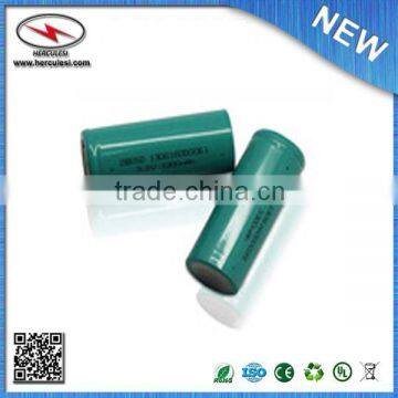 26650 3.2V 2300mAh Cylindrical LiFePO4 Li-ion Battery 3.0V 2.3A