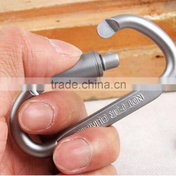 2015 Carabiner Screw Lock Bottle Hook Buckle Hanging Padlock Key Chain for Camping photo-3