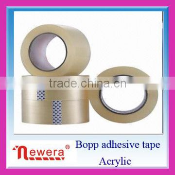 50mm wide 50m long normal clear bopp binding tape adhesive gum material