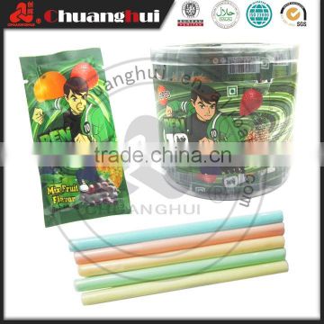 Popular Cartoon Ben10 CC Candy / 60bags In Jar CC Candy Straw