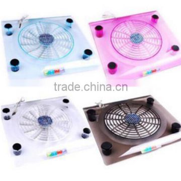 High quality colorful notebook laptop cooling stand with led light