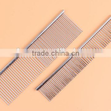 Top quality stainless steel dog comb/dog grooming comb/pet lice comb