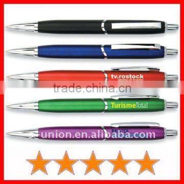 Cheap plastic retractable ballpoint pen (B0385)