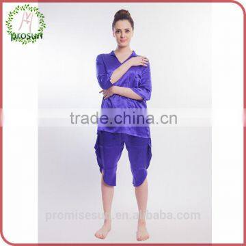 100% silk high quality blue pictures of sexy silk nightwear