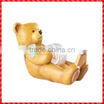 Funny yellow bear resin wholesale Cute Tape Dispenser