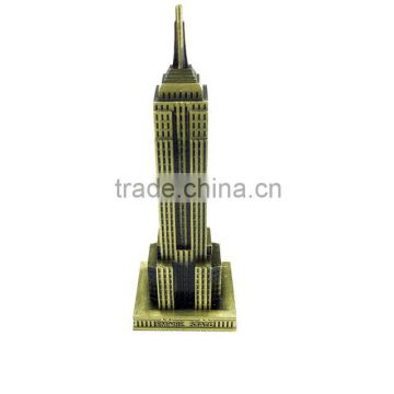 2016 Custom cheap Empire Building Metal Trophy Figures