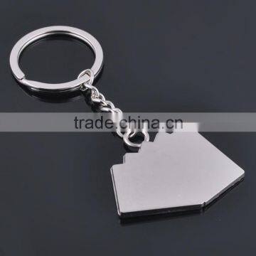 PROMOTIONAL PLAIN BLANK METAL KEY RING METAL ARROW KEYCHAIN