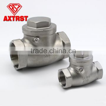 200wog stainless steel thread CF8M swing check valve