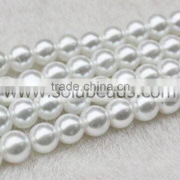 Hot Sell 16MM White Color Pearl Round Beads for Jewelry Design
