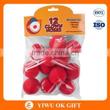 Circus Party Halloween Costume Red Foam Clown Nose By Party Suppliers photo-5
