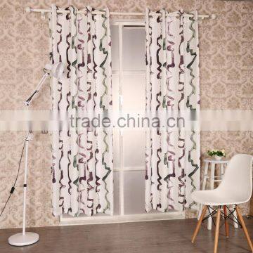 New American Curtain Design Polyester Printed Curtain Panel elegant drapes