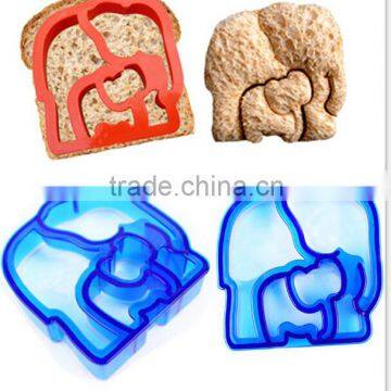 Plastic Elephant Sandwich Crust Cutter DIY Bread Mold