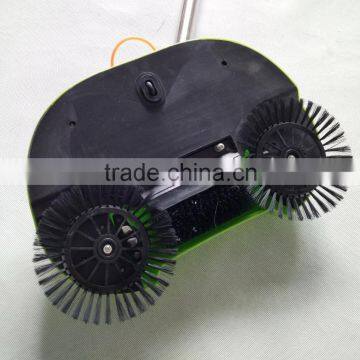 360 Rotating Hand-propelled Floor Sweeper Manual Cleaner photo-5