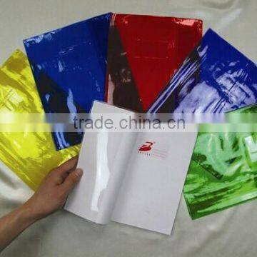 wholesale clear pvc plastic color A4 book cover